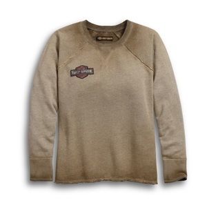 HARLEY DAVIDSON studded raglan sweater small